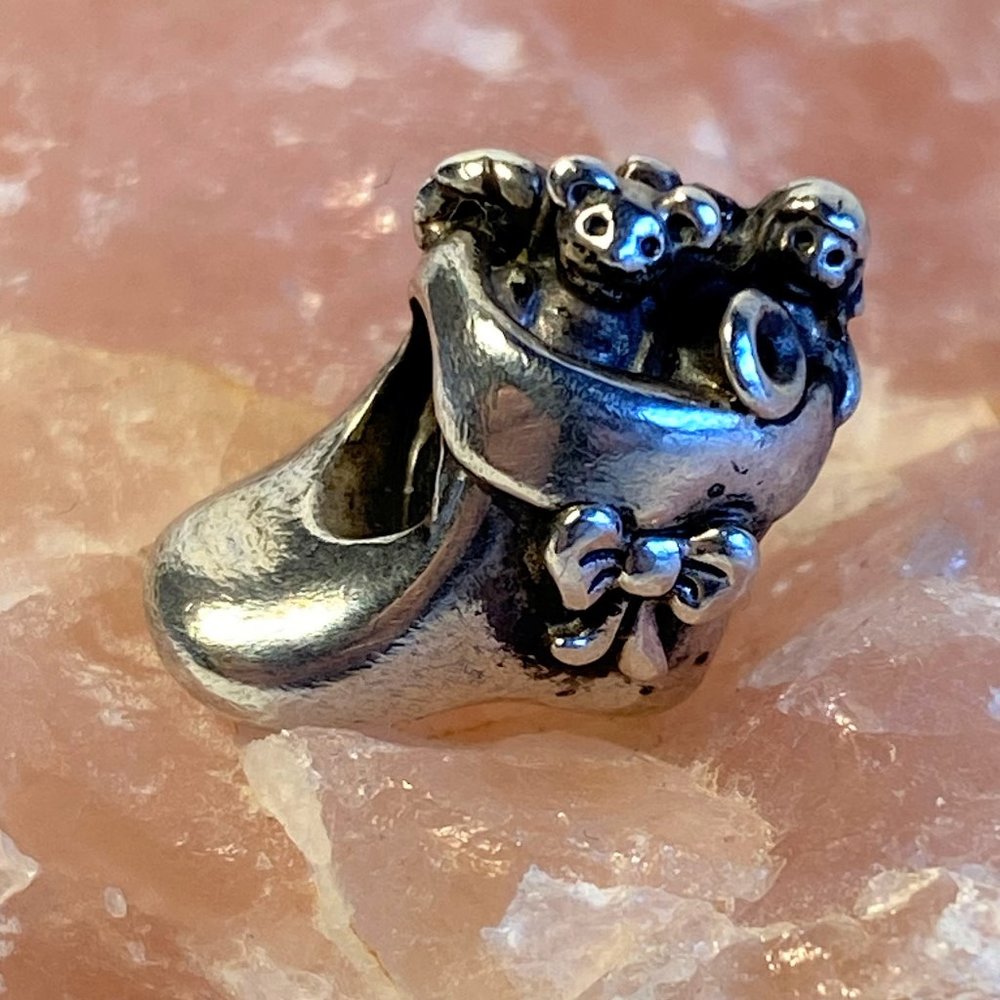 Pandora Christmas Stocking Retired Charm 925 ALE